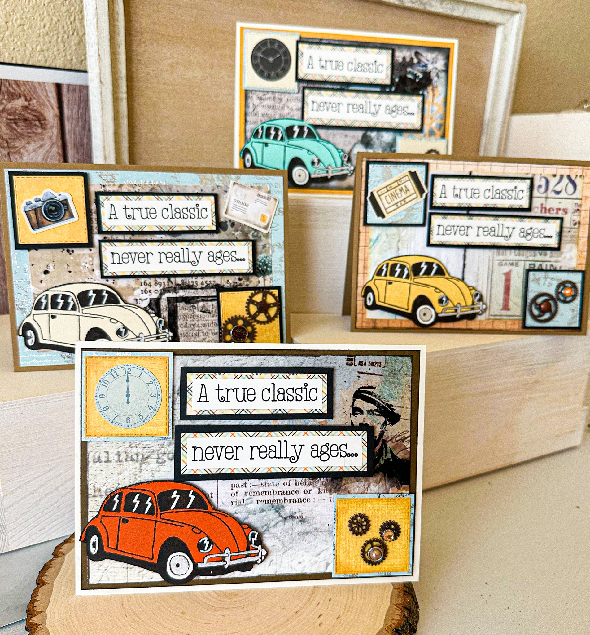 Classic Car Birthday Card - New Beginning Designs