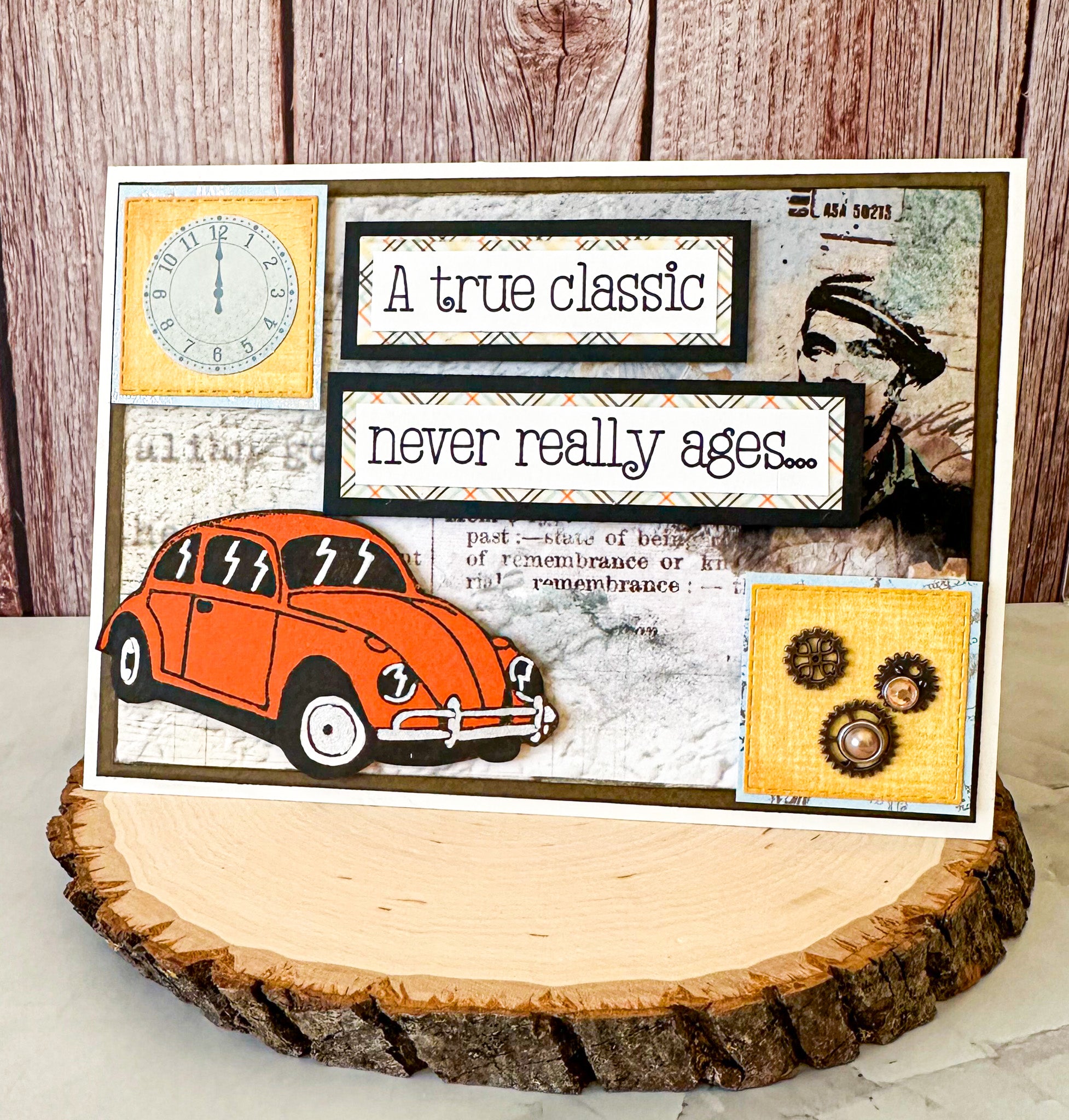 Classic Car Birthday Card - New Beginning Designs