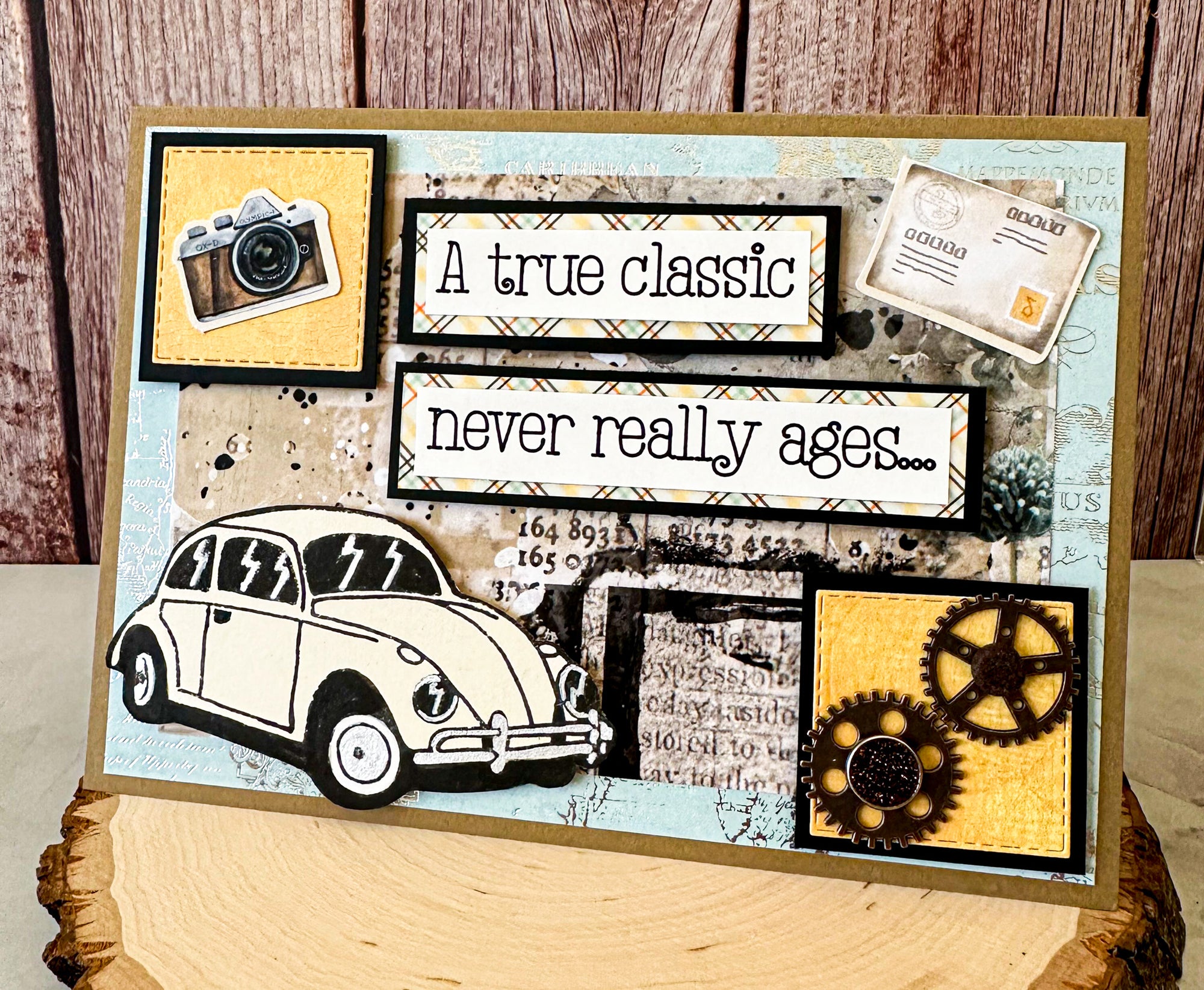 Classic Car Birthday Card - New Beginning Designs
