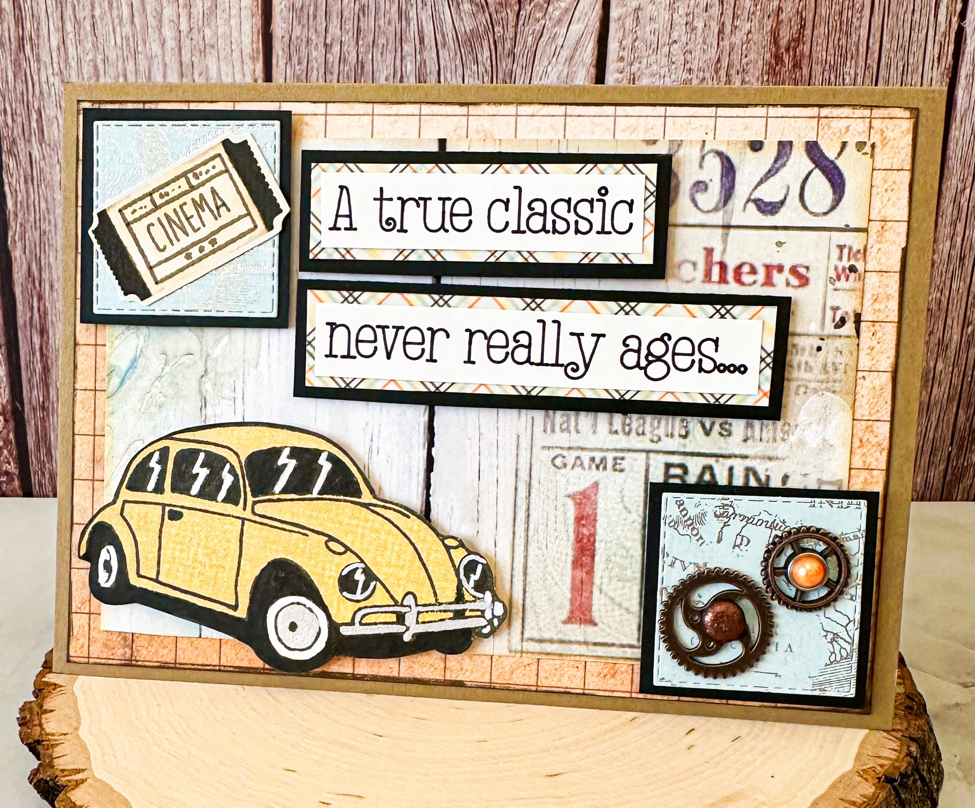 Classic Car Birthday Card - New Beginning Designs