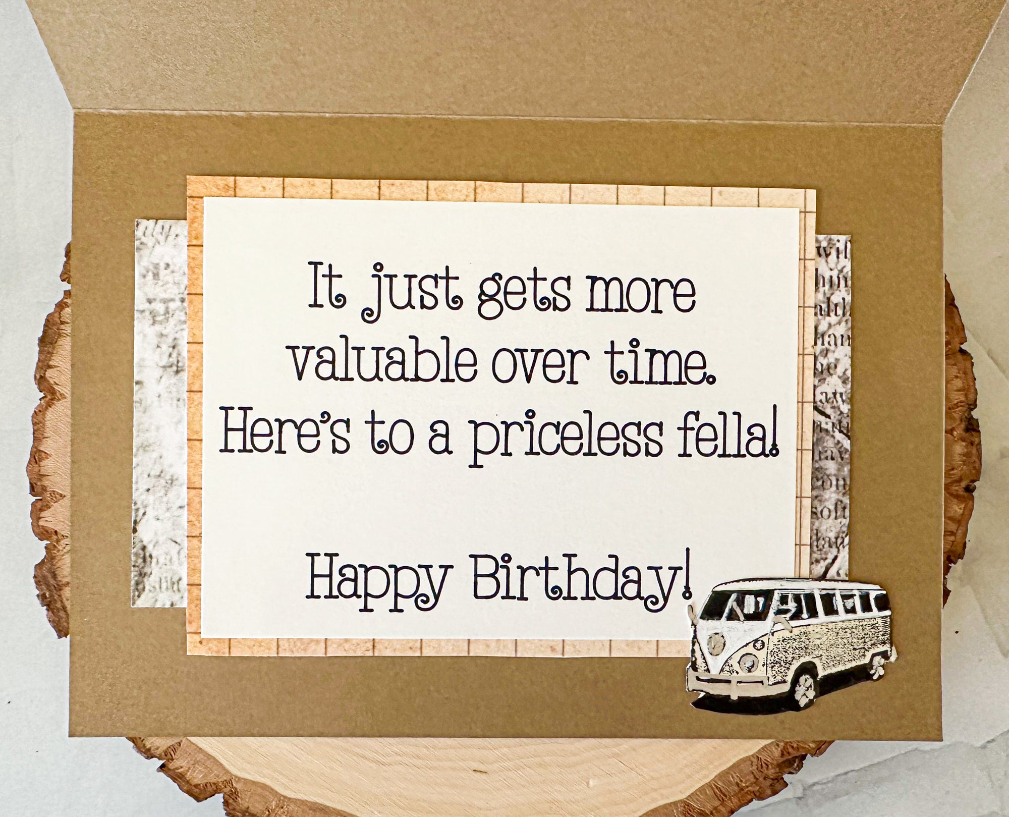 Classic Car Birthday Card - New Beginning Designs