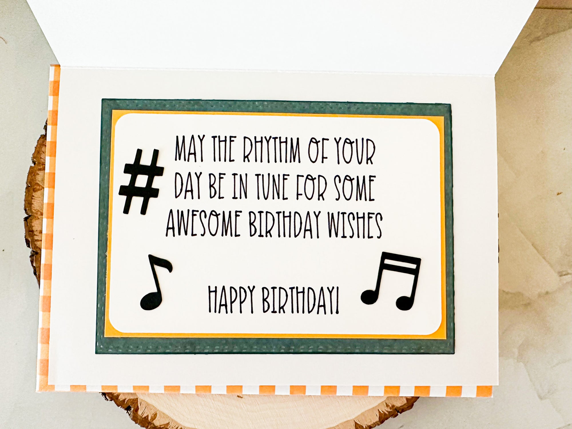 Music Birthday Card - New Beginning Designs