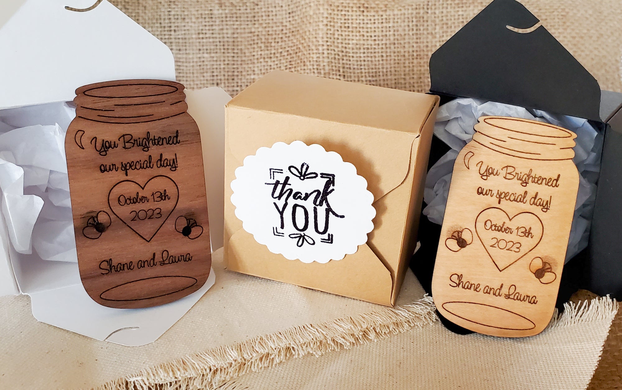 Mason Jar Wedding Favors - New Beginning Designs