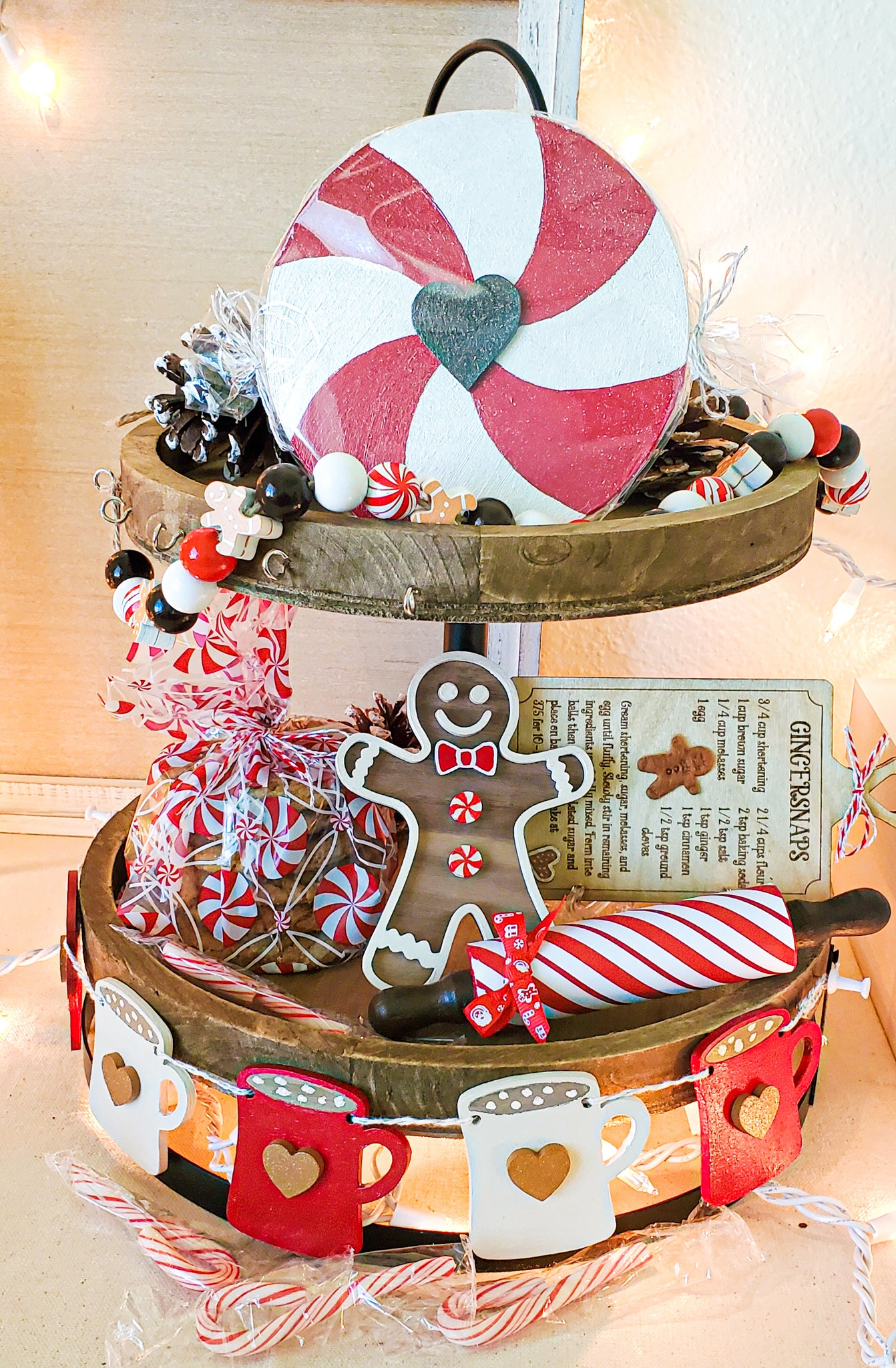 Cookies and Cocoa Tier Tray Decor - New Beginning Designs