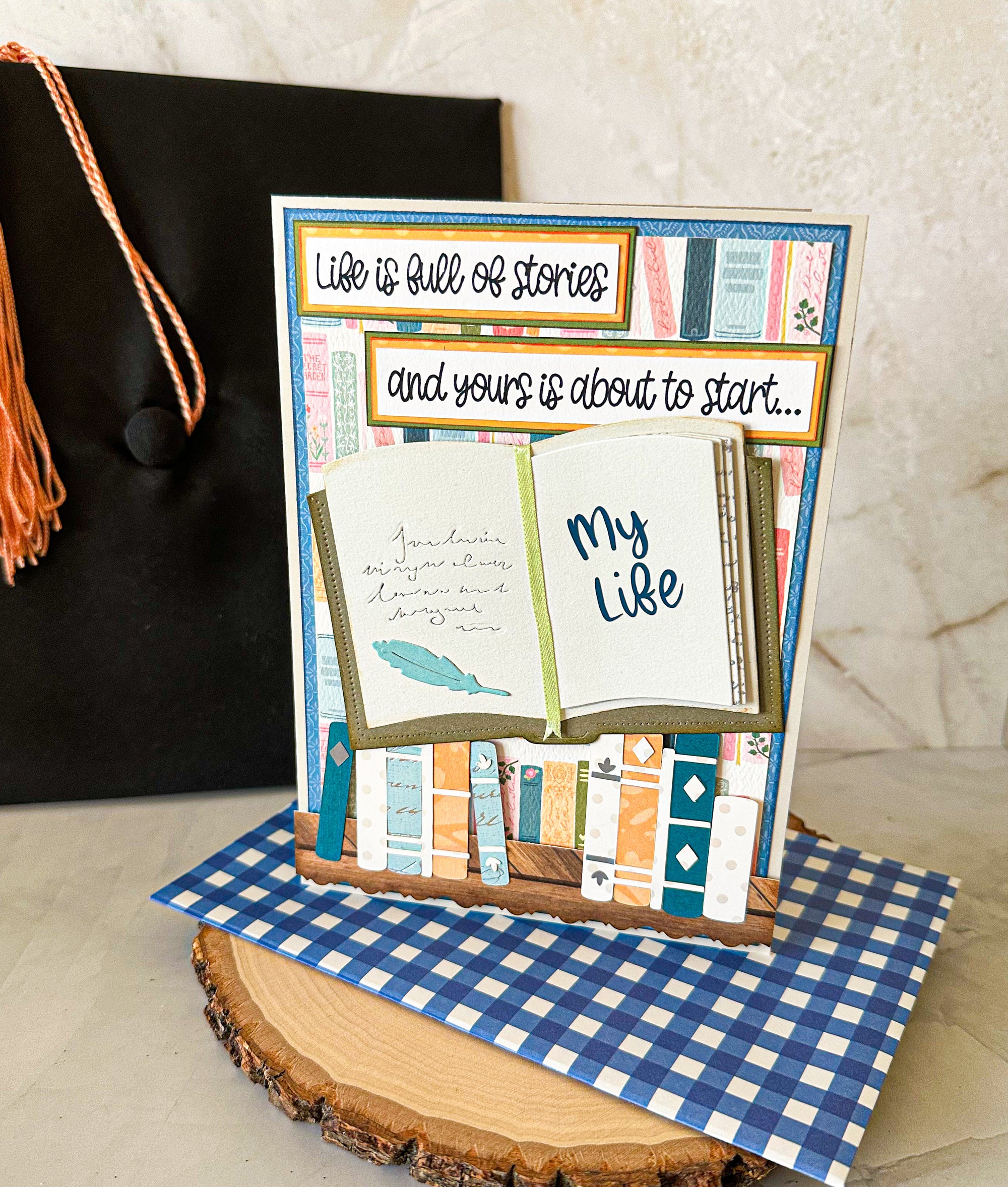 Book Graduation Card, Story Graduation Card, Card for High School Grad - New Beginning Designs