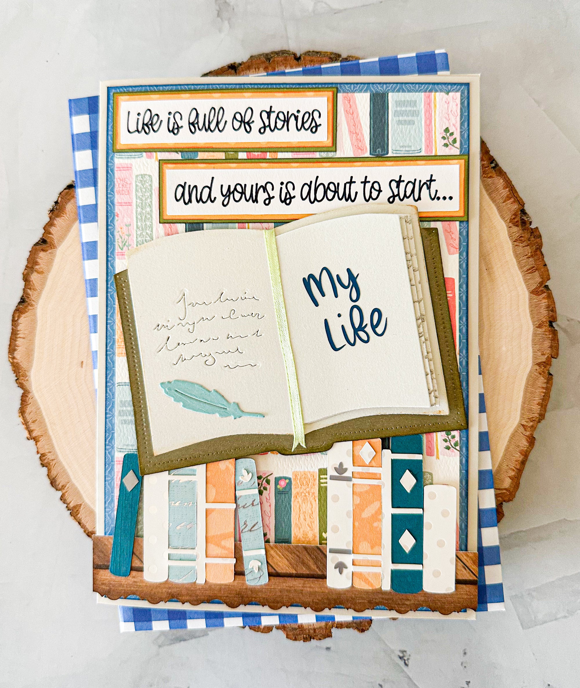 Book Graduation Card, Story Graduation Card, Card for High School Grad - New Beginning Designs