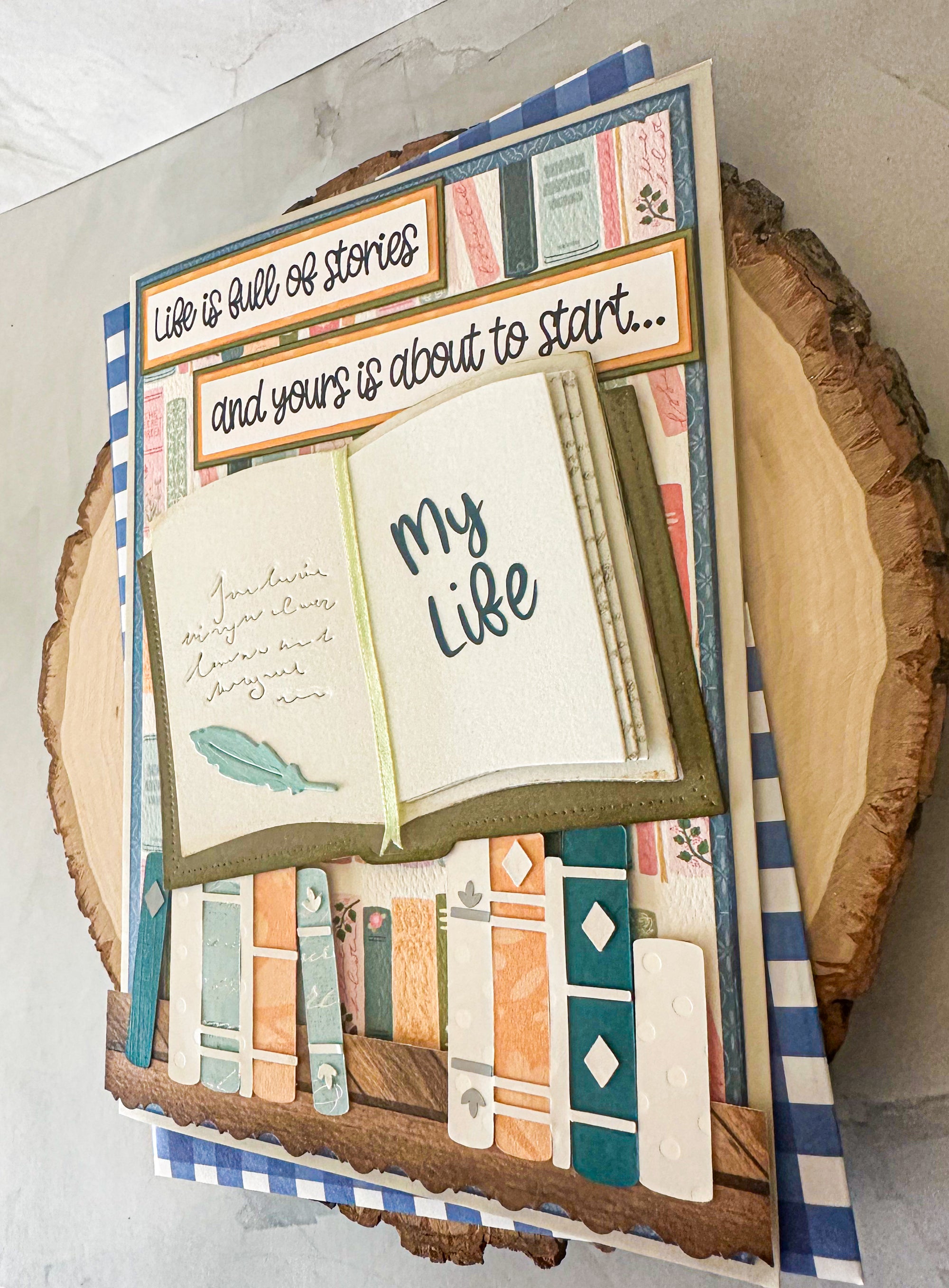 Book Graduation Card, Story Graduation Card, Card for High School Grad - New Beginning Designs