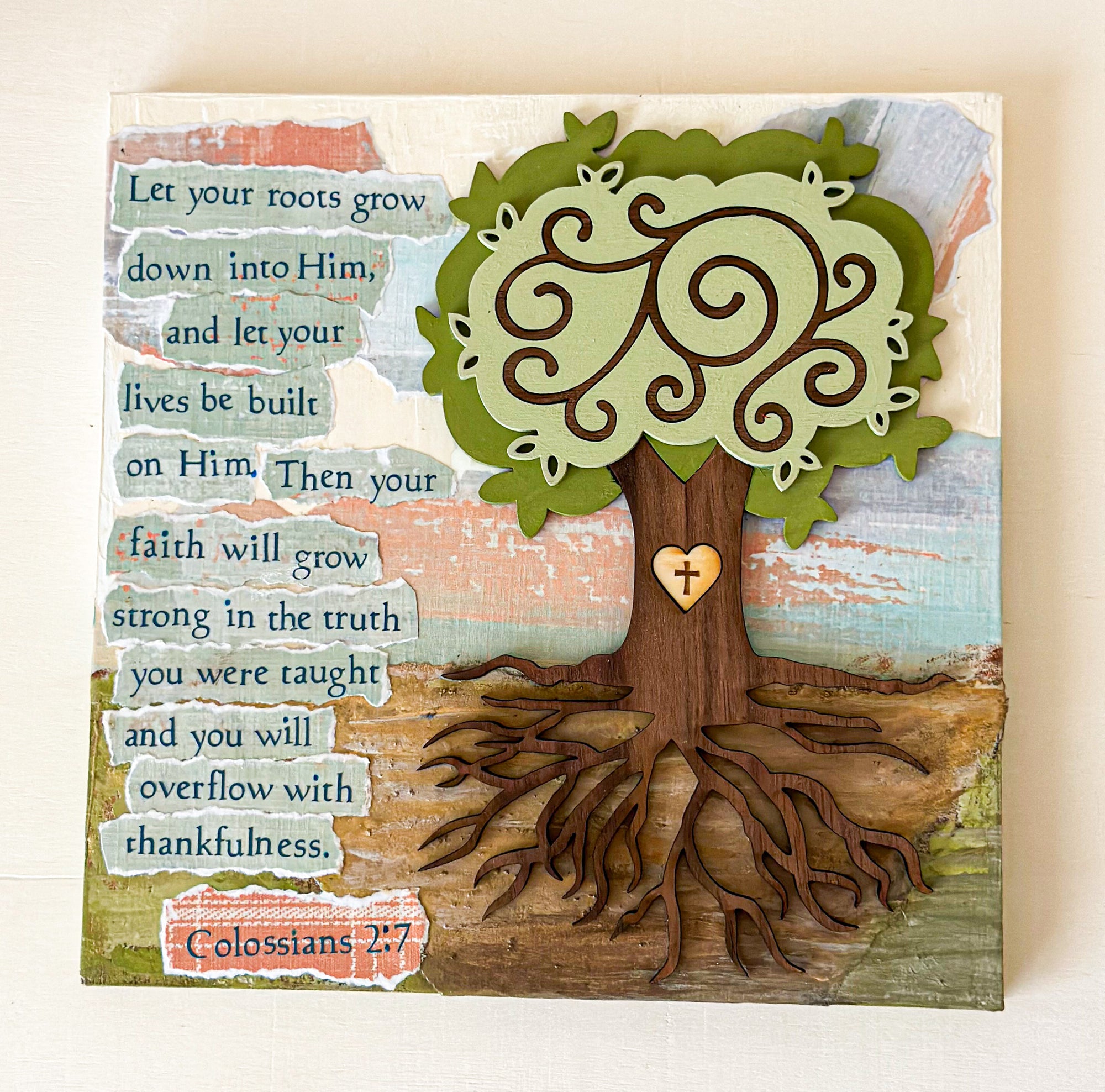 Tree Roots Scripture Art - New Beginning Designs