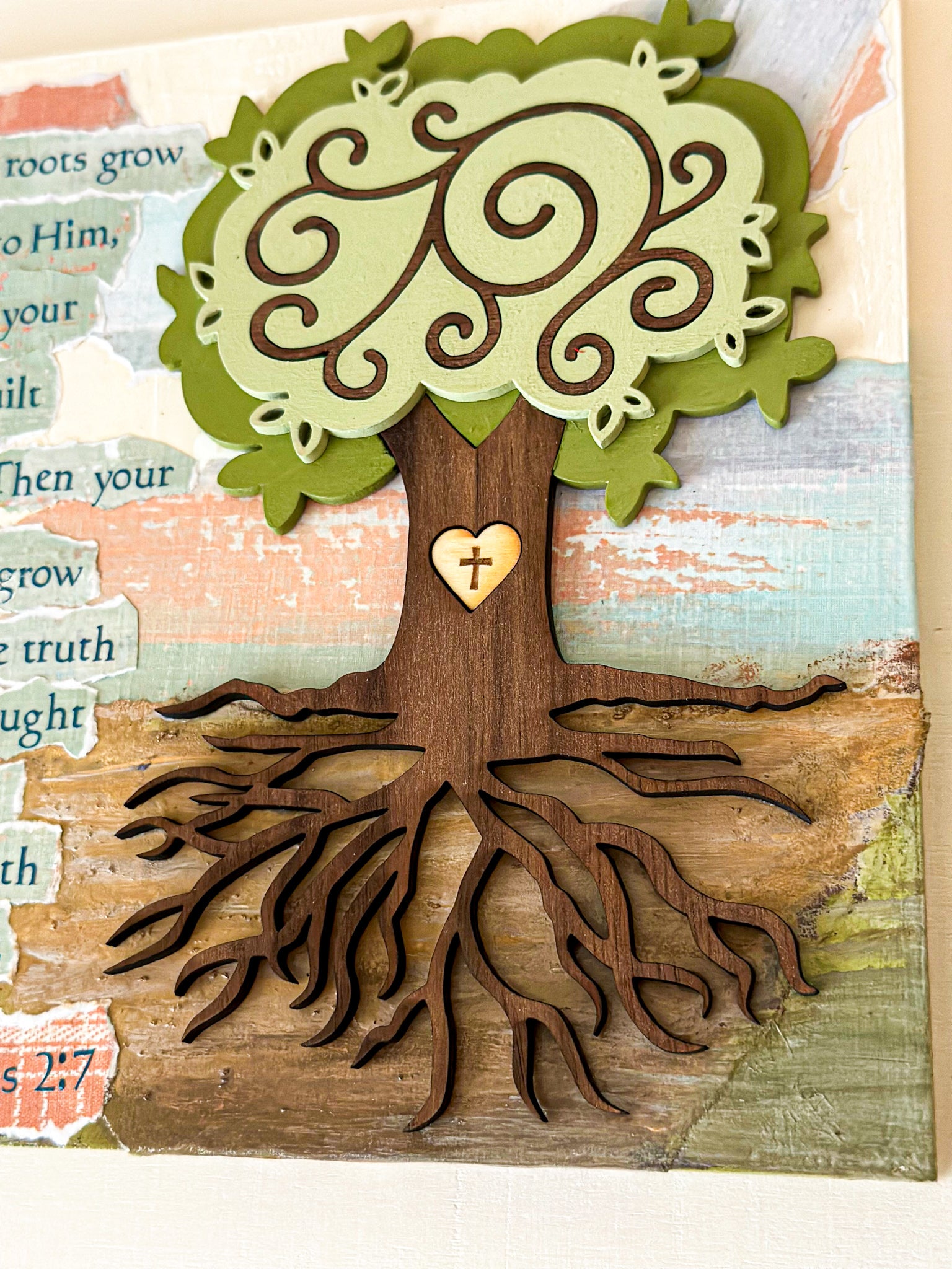 Tree Roots Scripture Art - New Beginning Designs