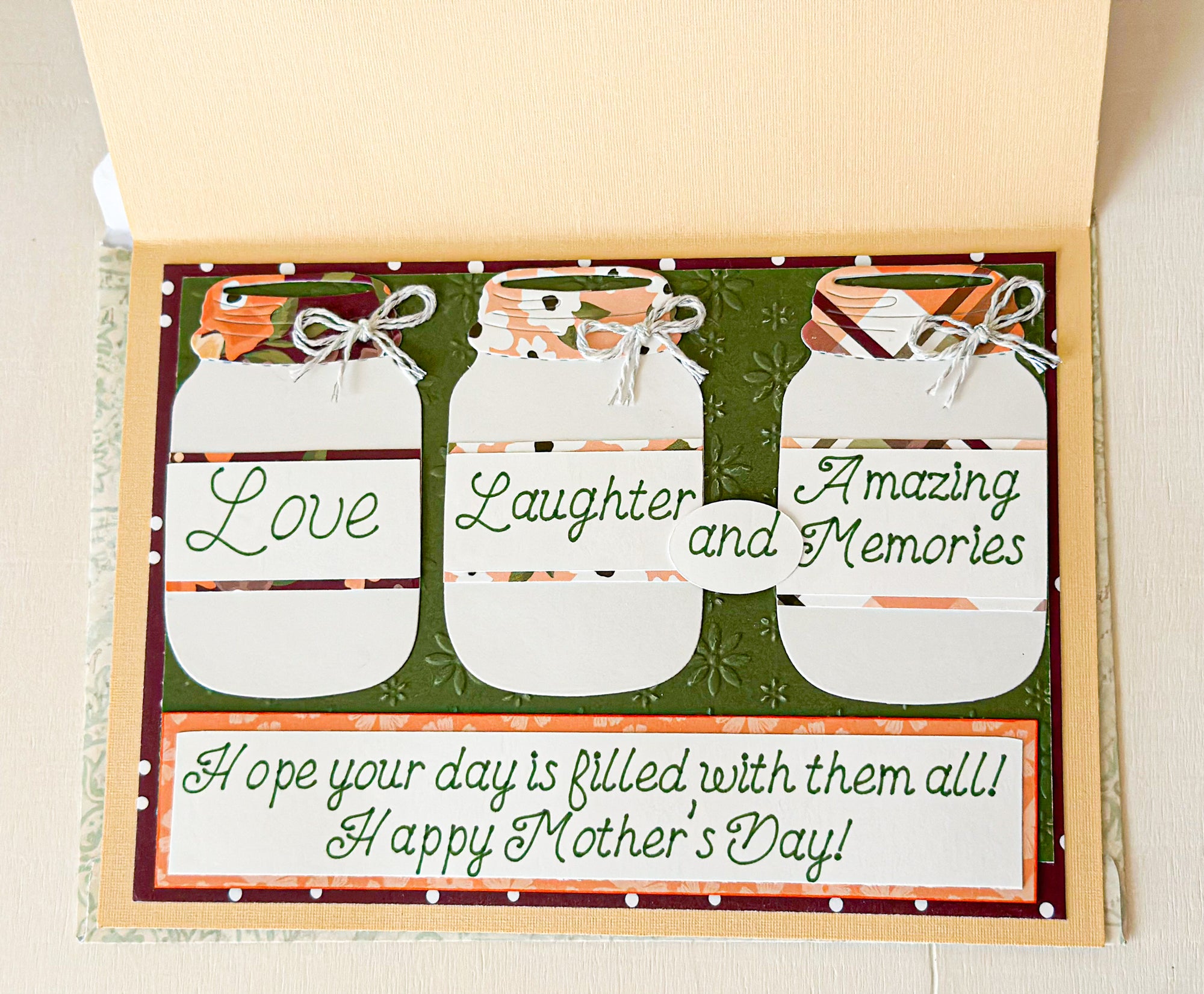 Mason Jar Mother's Day Card - New Beginning Designs