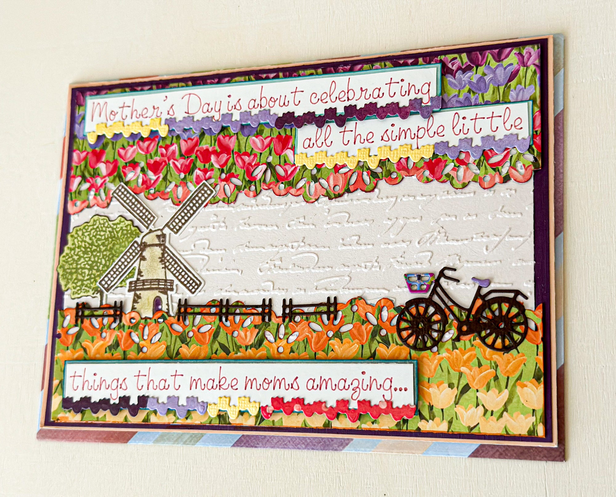 Tulip Mother's Day Card, Windmill Mother's Day Card - New Beginning Designs