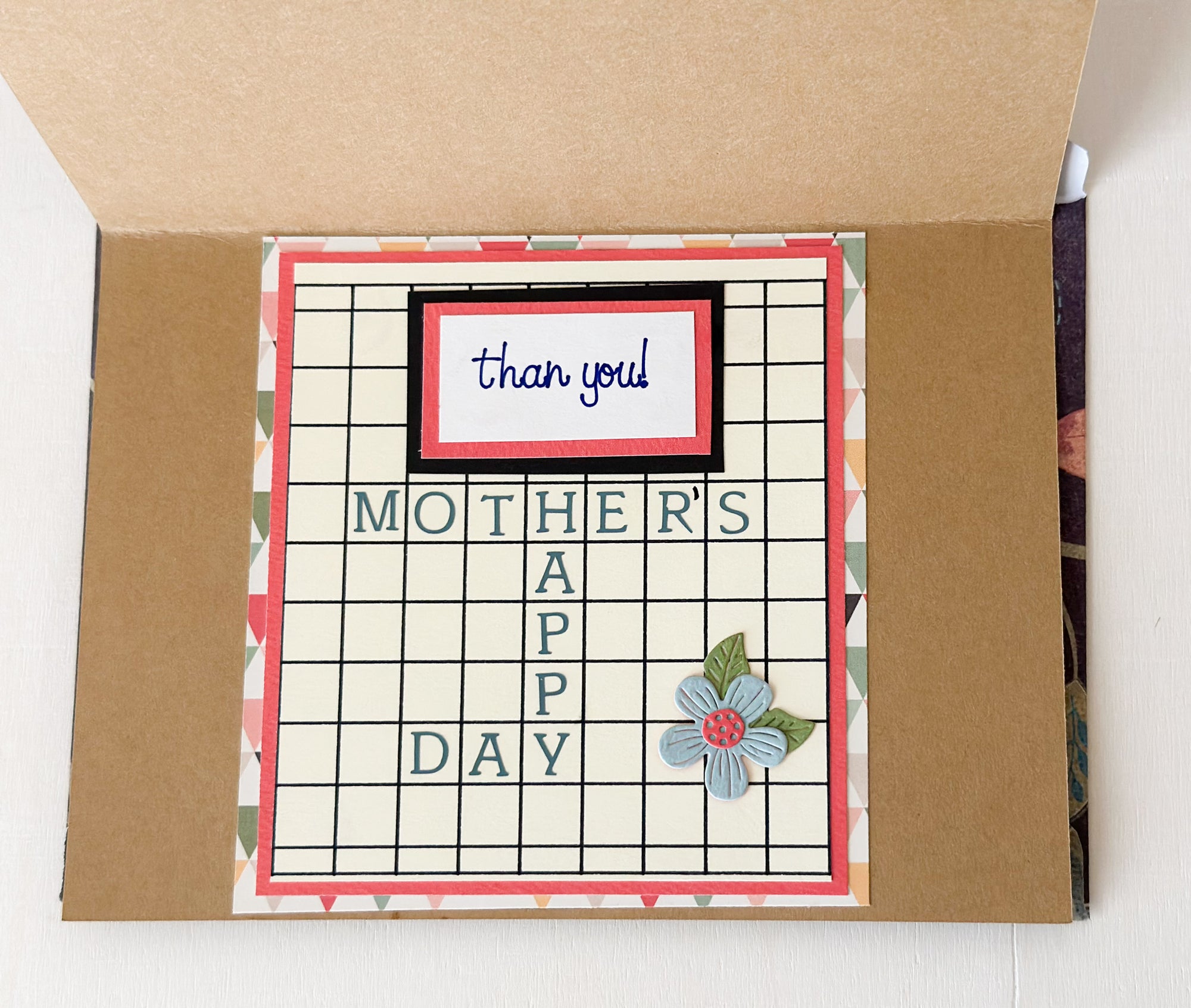 Crossword Mother's Day Card, Scrabble Mother's Day Card - New Beginning Designs