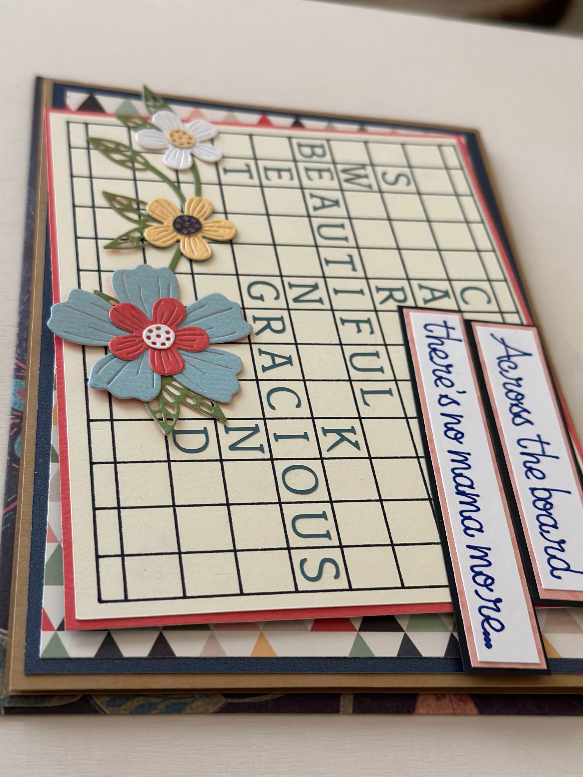 Crossword Mother's Day Card, Scrabble Mother's Day Card - New Beginning Designs