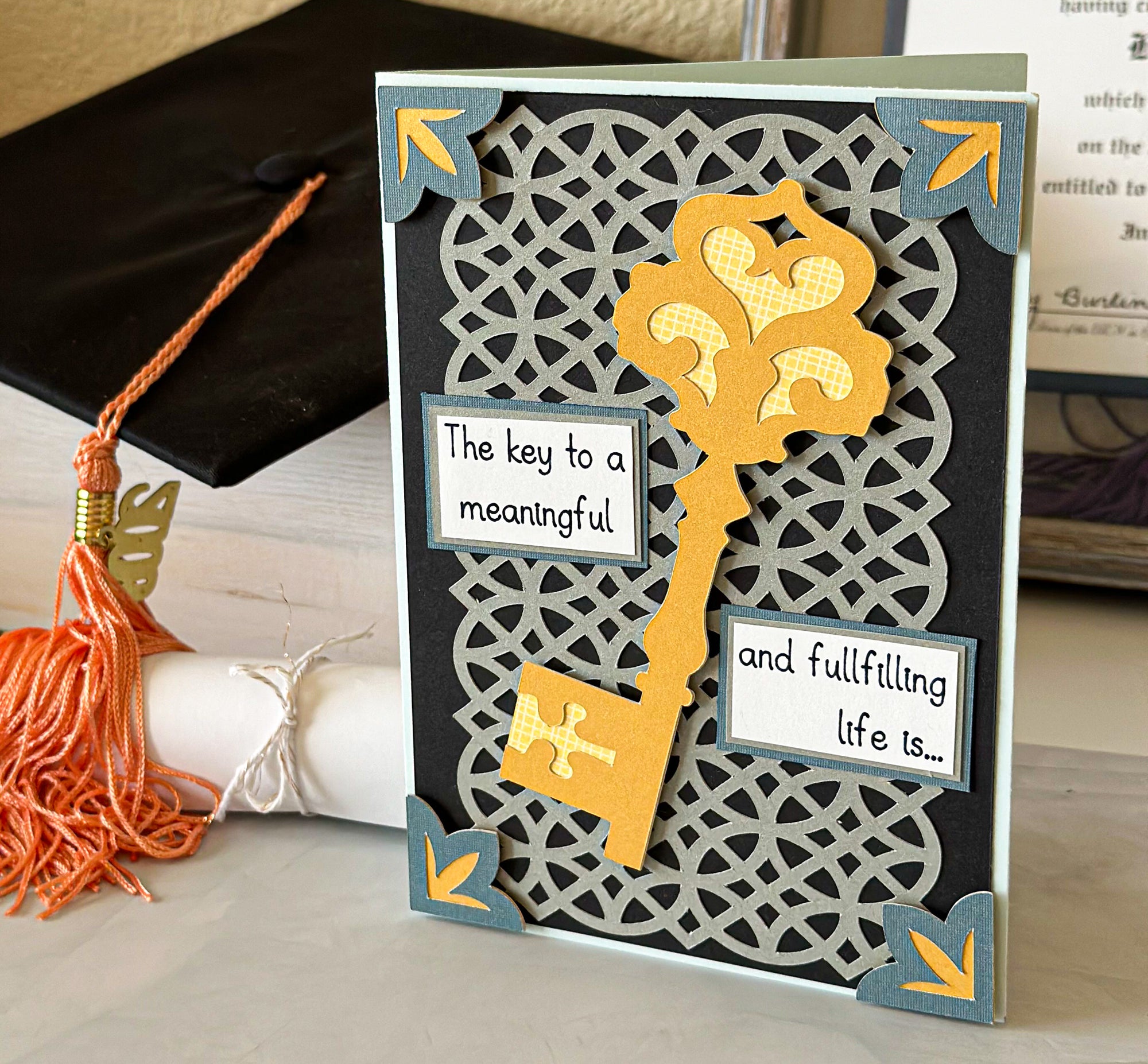 Key Graduation Card, Card for High School Grad, Graduation Greeting Card - New Beginning Designs