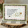 Bicycle Wedding Card, New Journey Wedding Card, Floral Wedding Card - New Beginning Designs