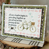 Bicycle Wedding Card, New Journey Wedding Card, Floral Wedding Card - New Beginning Designs