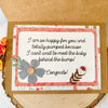 Wooden Baby Shower Card