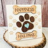 Mini Pawprint Sign, Mini Wooden Pawprint Decor, Dog Pawprint Decor, Tabletop Dog Sign, Mini Hanging Pawprint Sign, Sign for Dog Lovers