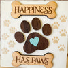 Mini Pawprint Sign, Mini Wooden Pawprint Decor, Dog Pawprint Decor, Tabletop Dog Sign, Mini Hanging Pawprint Sign, Sign for Dog Lovers