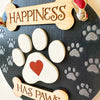 Mini Pawprint Sign, Mini Wooden Pawprint Decor, Dog Pawprint Decor, Tabletop Dog Sign, Mini Hanging Pawprint Sign, Sign for Dog Lovers