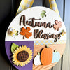 Autumn Blessing Door Sign, Fall Door Sign, Autumn Door Decor, Fall Door Decorations