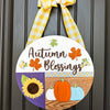 Autumn Blessing Door Sign, Fall Door Sign, Autumn Door Decor, Fall Door Decorations