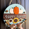 Happy Harvest Door Sign, Fall Harvest Door Decor, Handmade Wooden Fall Sign, Fall Decor for Front Door