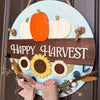 Happy Harvest Door Sign, Fall Harvest Door Decor, Handmade Wooden Fall Sign, Fall Decor for Front Door