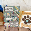 Dog Birthday Gift Set, Furry Friends Gifts, Gift for Dog Lovers, Dog sign and Card Set