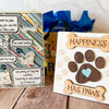 Dog Birthday Gift Set, Furry Friends Gifts, Gift for Dog Lovers, Dog sign and Card Set