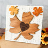 Mini Leaf Fall Sign, Mini Leaf Fall Decor, Mini Leaf Tabletop Decor, Leaves Fall Decor