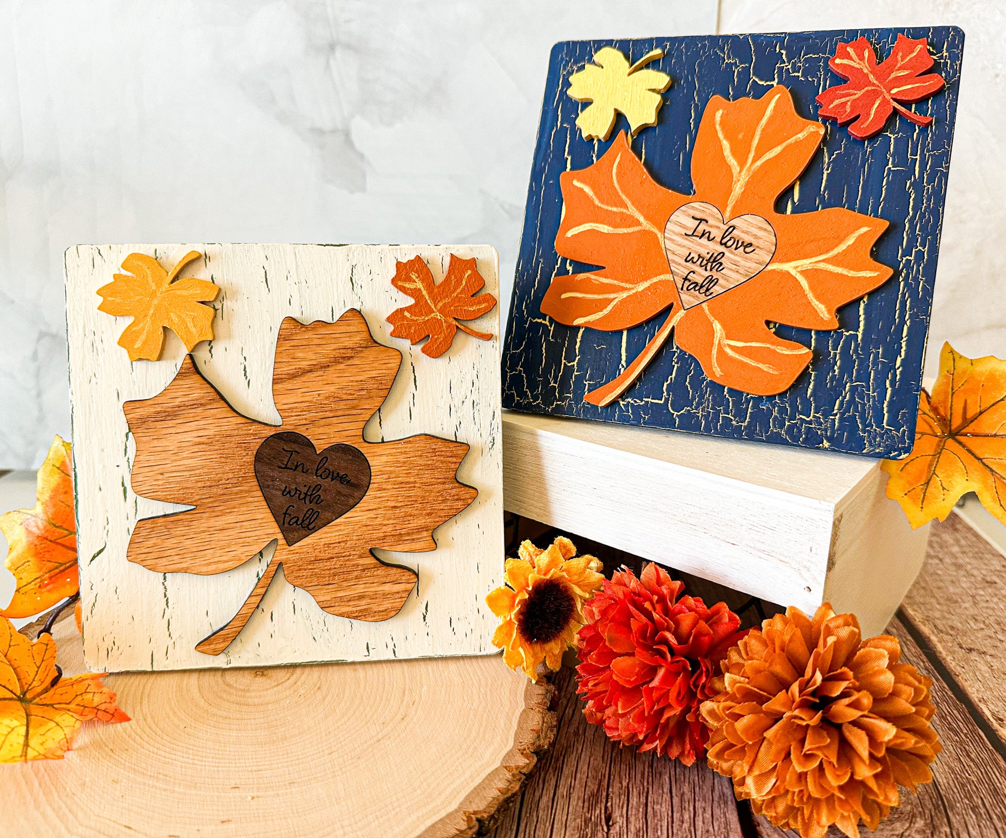 Mini Leaf Fall Sign, Mini Leaf Fall Decor, Mini Leaf Tabletop Decor, Leaves Fall Decor