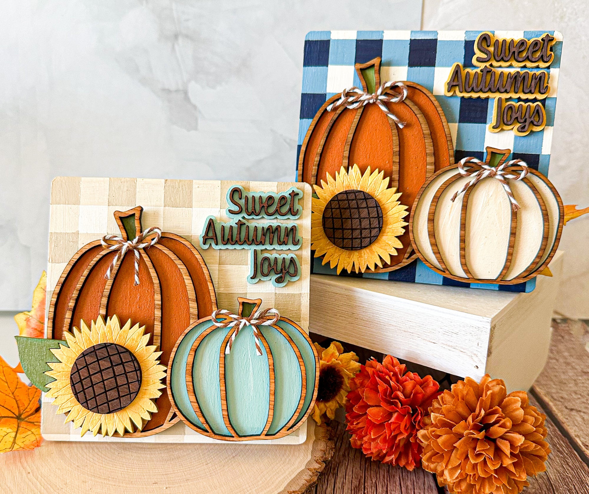 Mini Fall Tabletop Decor, Mini Tabletop Fall Signs, Mini Autumn Signs, Mini Fall Home Decor