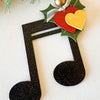 Music Note Christmas Ornament, Christmas Ornament for Musician - New Beginning Designs