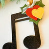 Music Note Christmas Ornament, Christmas Ornament for Musician - New Beginning Designs
