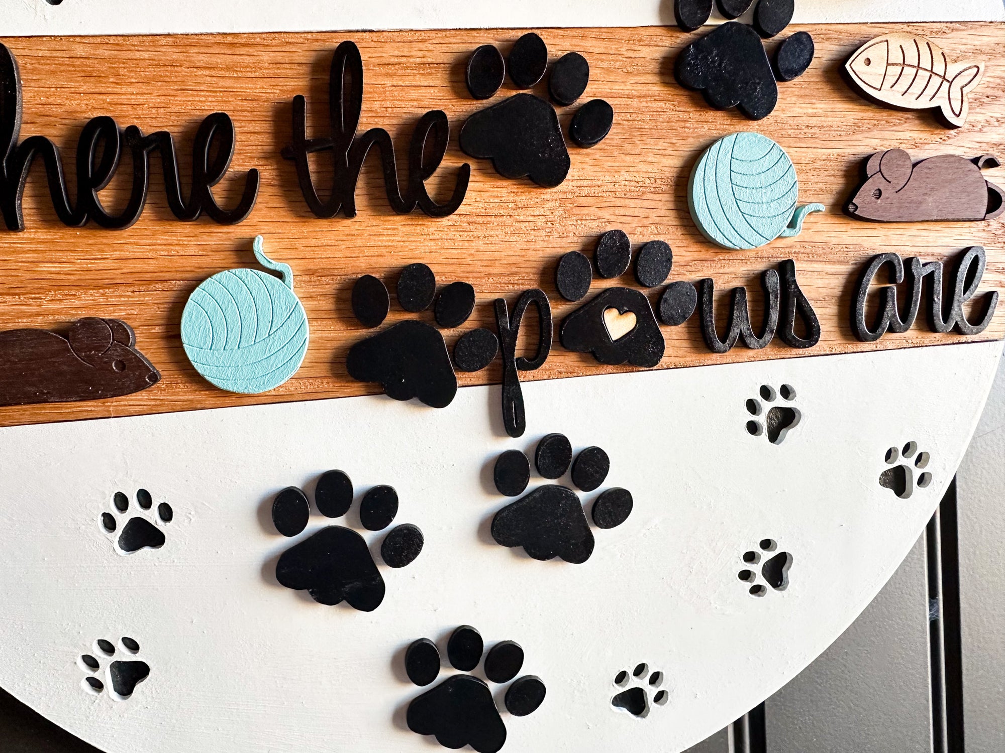 Dog/Cat Front Door Sign- Farmhouse - New Beginning Designs