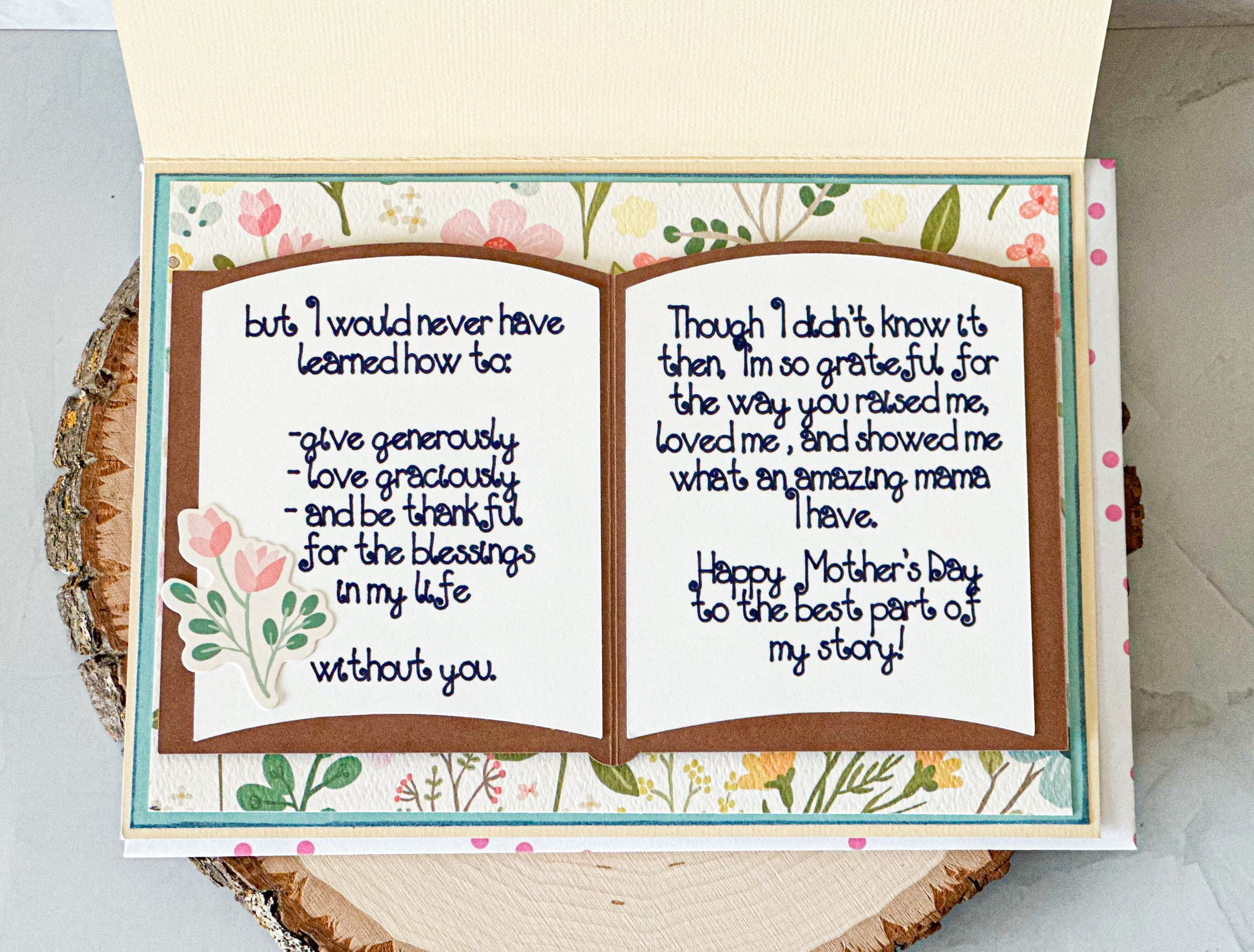 Story Book Mother's Day Card - New Beginning Designs