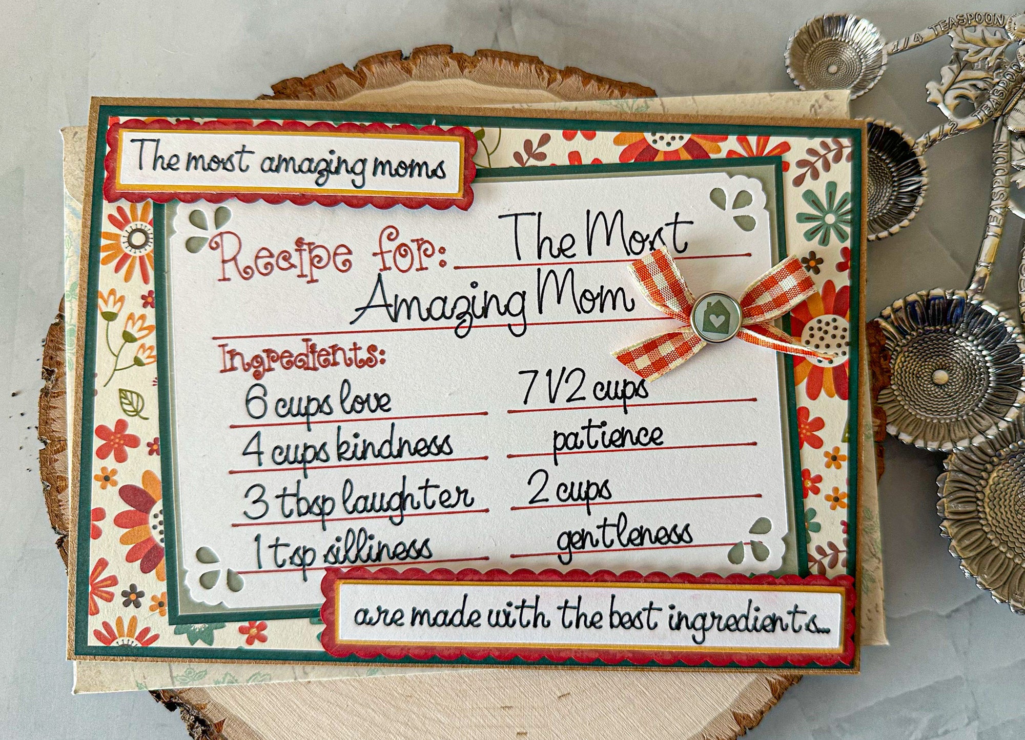 Recipe Mother's Day Card - New Beginning Designs