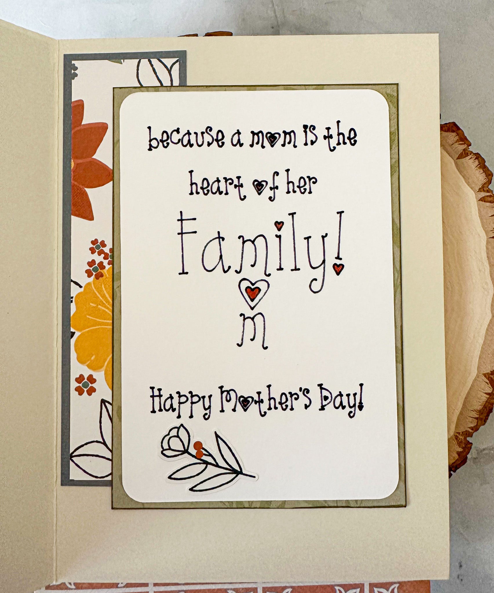 Stick Figure Mother's Day Card - New Beginning Designs
