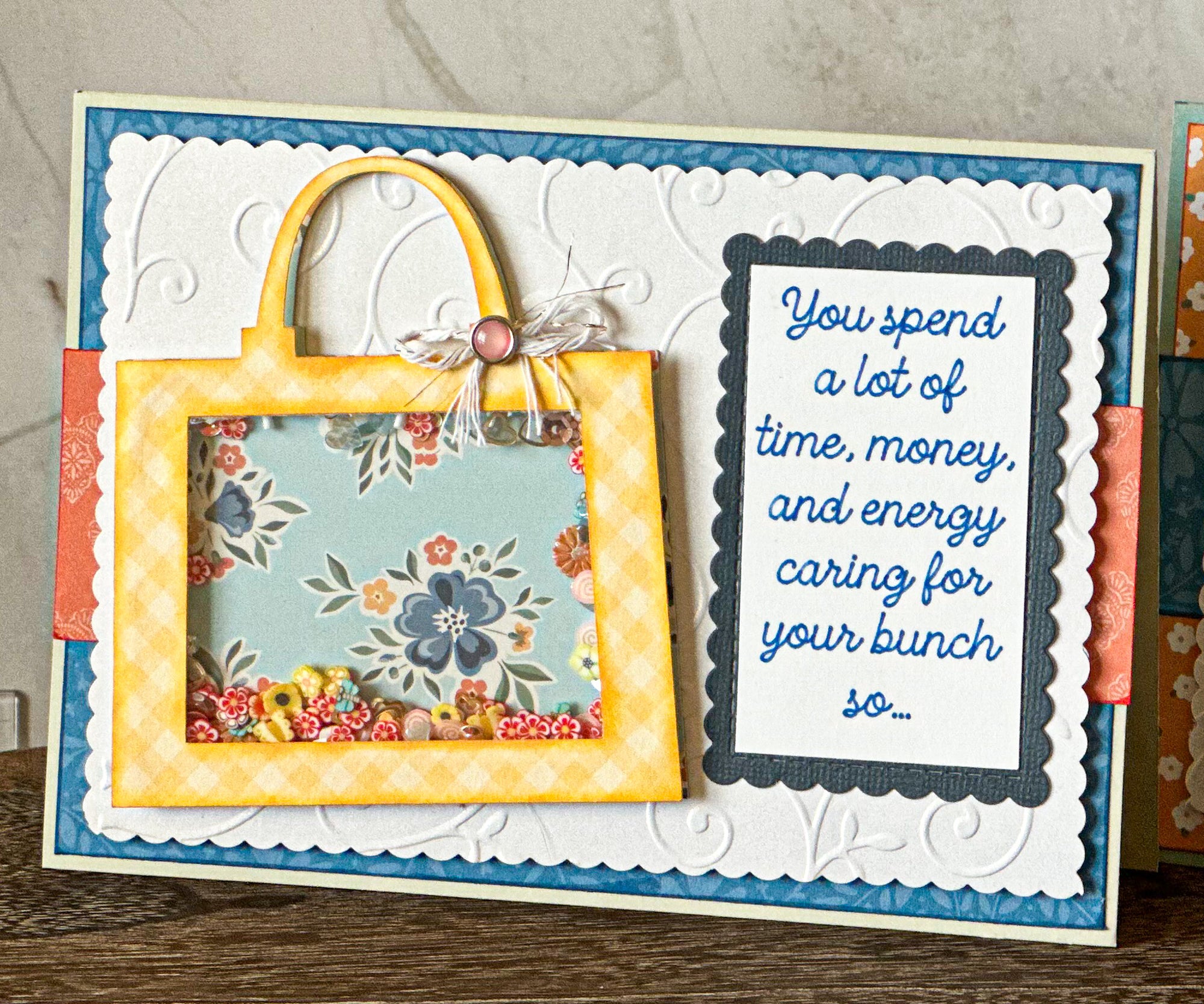 Purse Shaker Mother's Day Card - New Beginning Designs