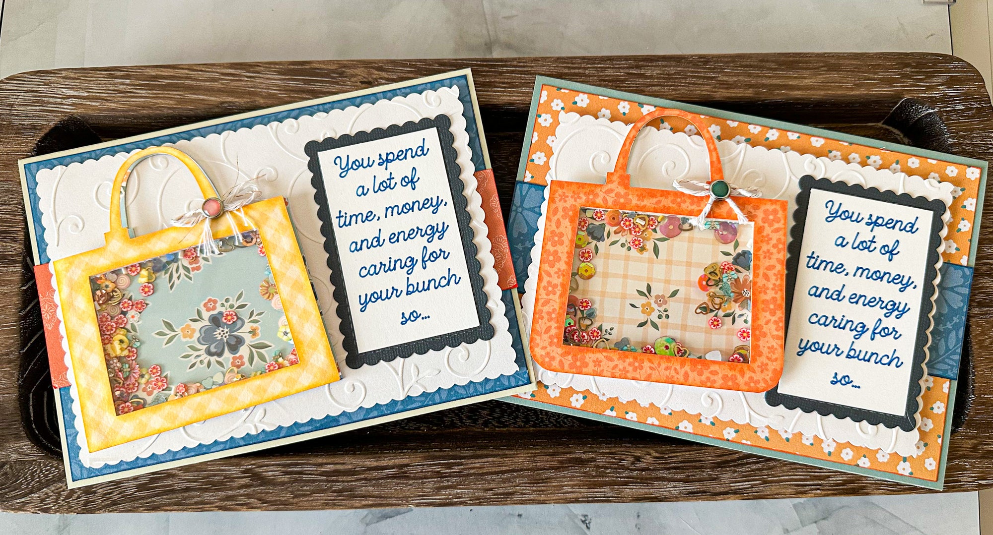 Purse Shaker Mother's Day Card - New Beginning Designs