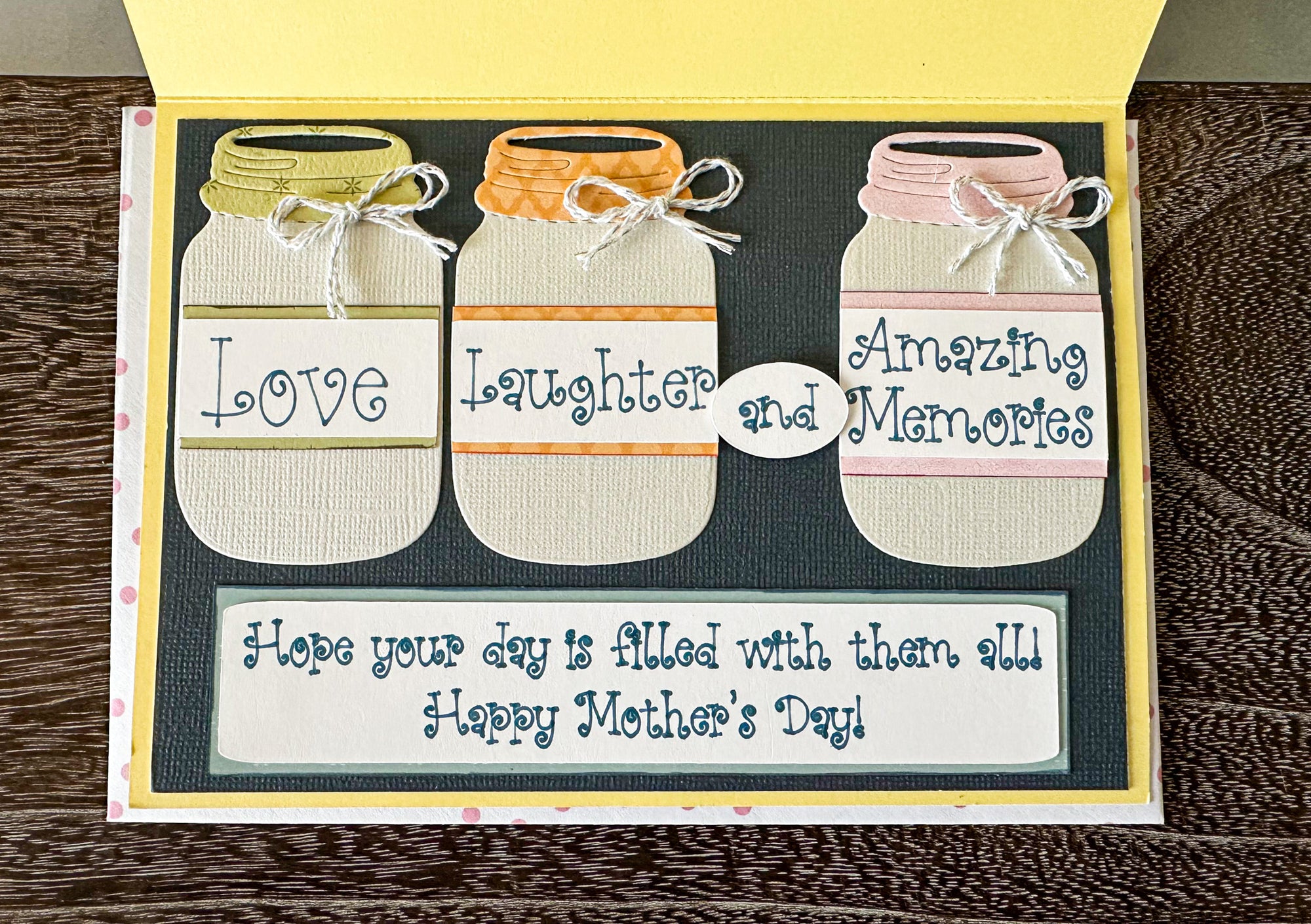 Mason Jar Mother's Day Card - New Beginning Designs