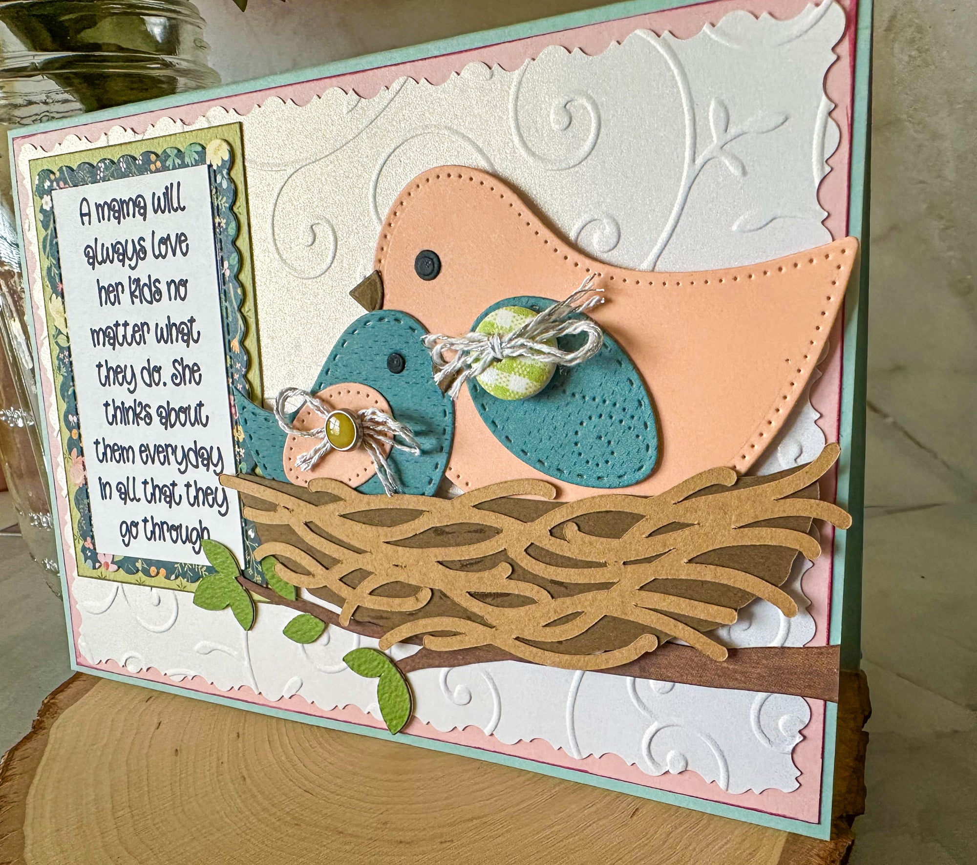 Mama Bird Mother's Day Card, Bird Mom Mother's Day Card - New Beginning Designs