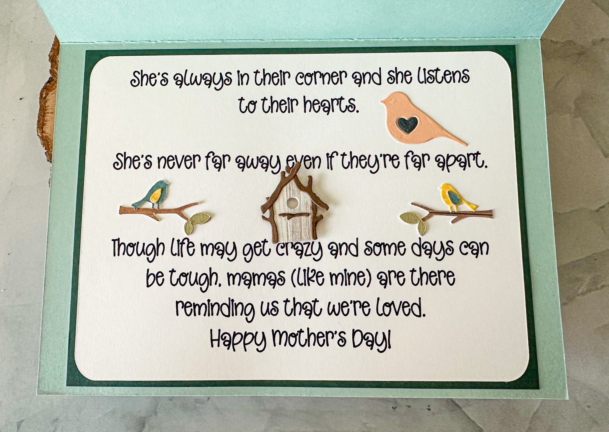 Mama Bird Mother's Day Card, Bird Mom Mother's Day Card - New Beginning Designs