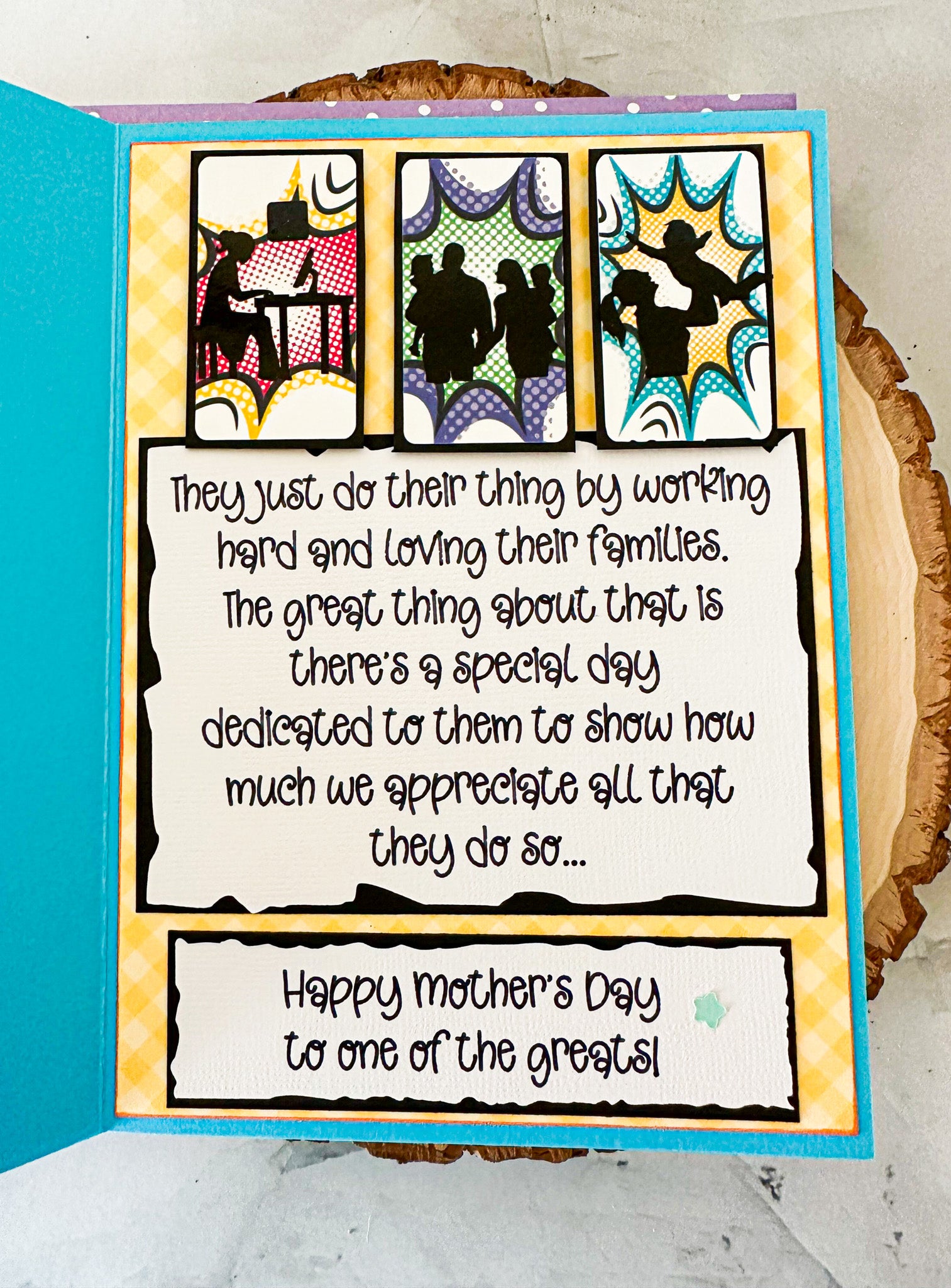 Super Hero Mother's Day Card - New Beginning Designs
