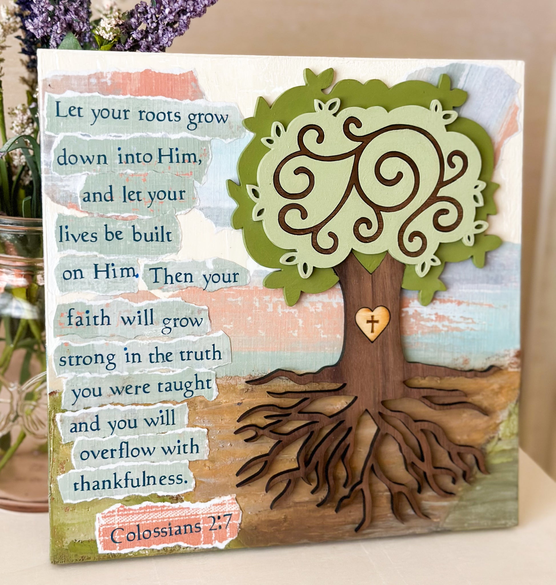 Tree Roots Scripture Art - New Beginning Designs