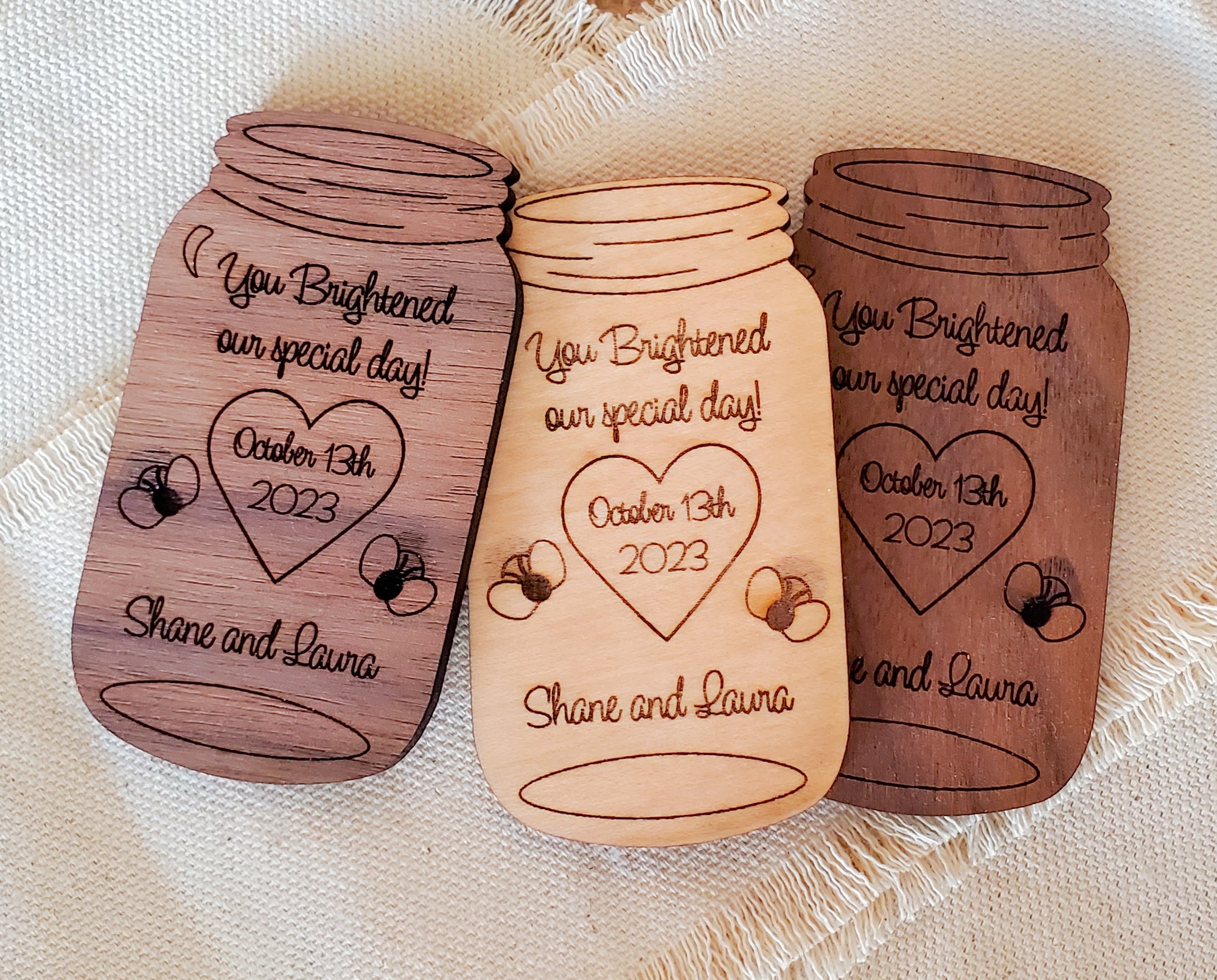 Mason Jar Wedding Favors - New Beginning Designs