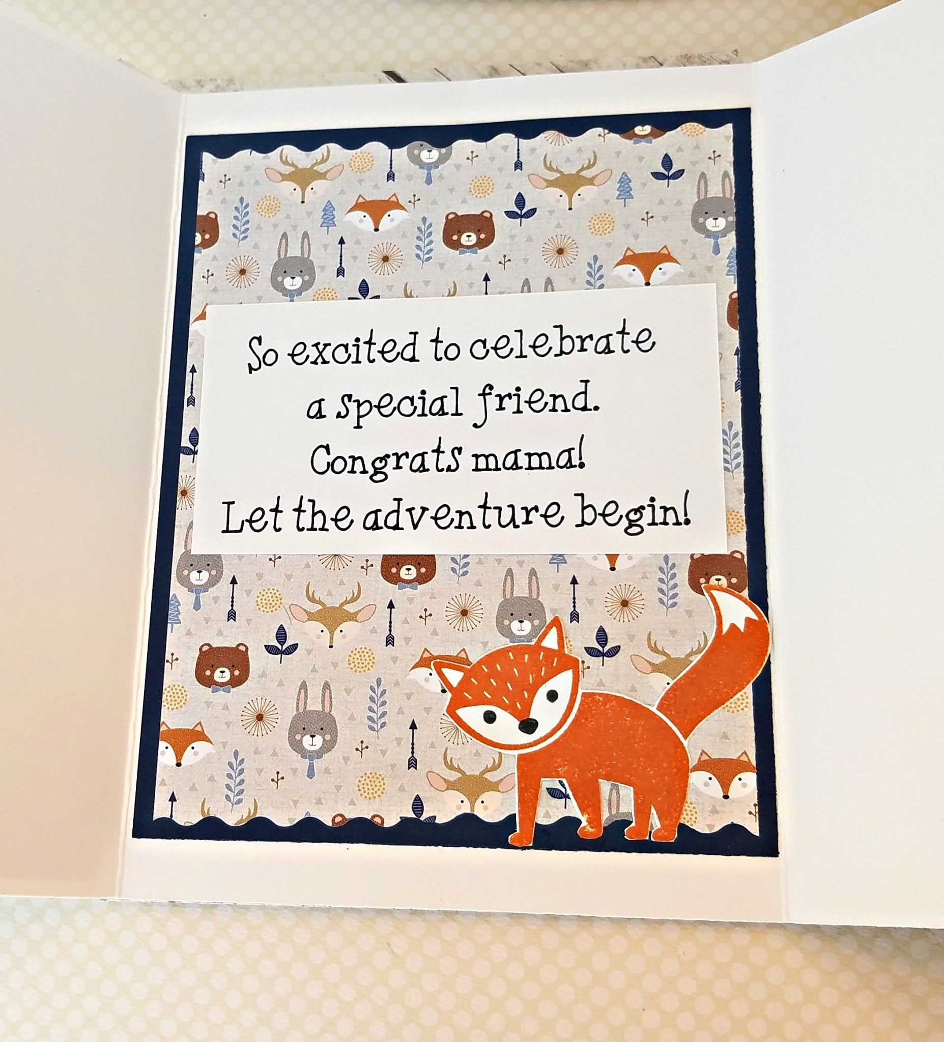 Baby Shower Woodland Card - New Beginning Designs