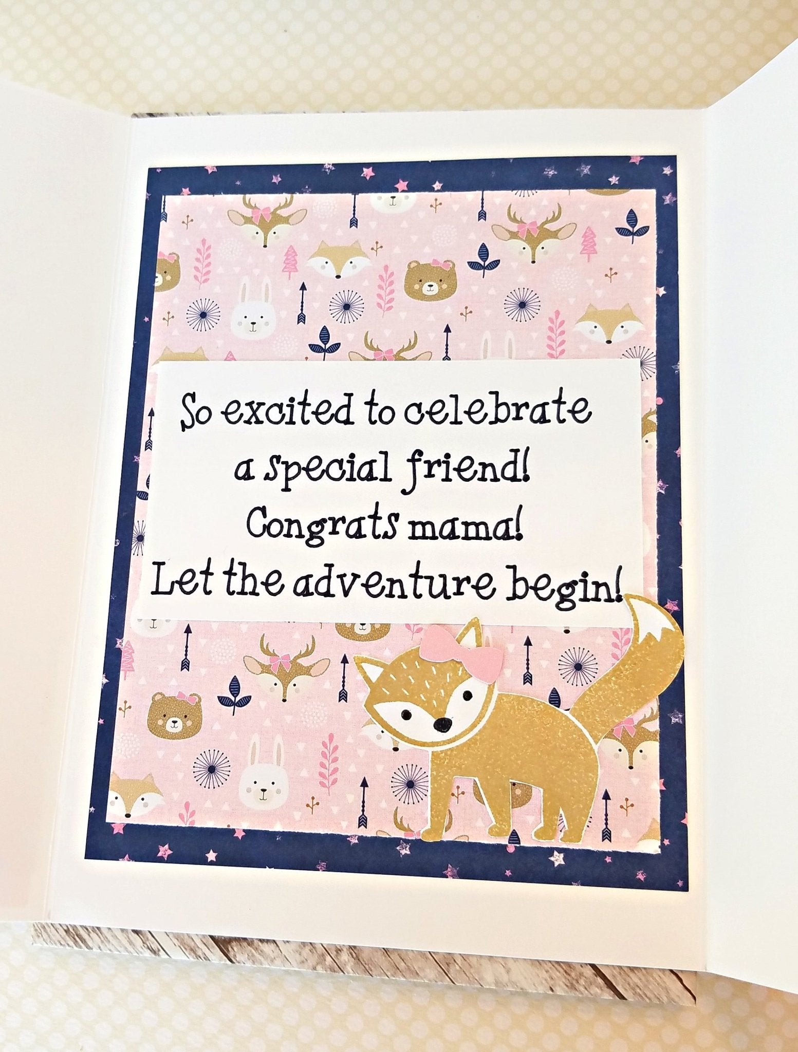 Baby Shower Woodland Card - New Beginning Designs