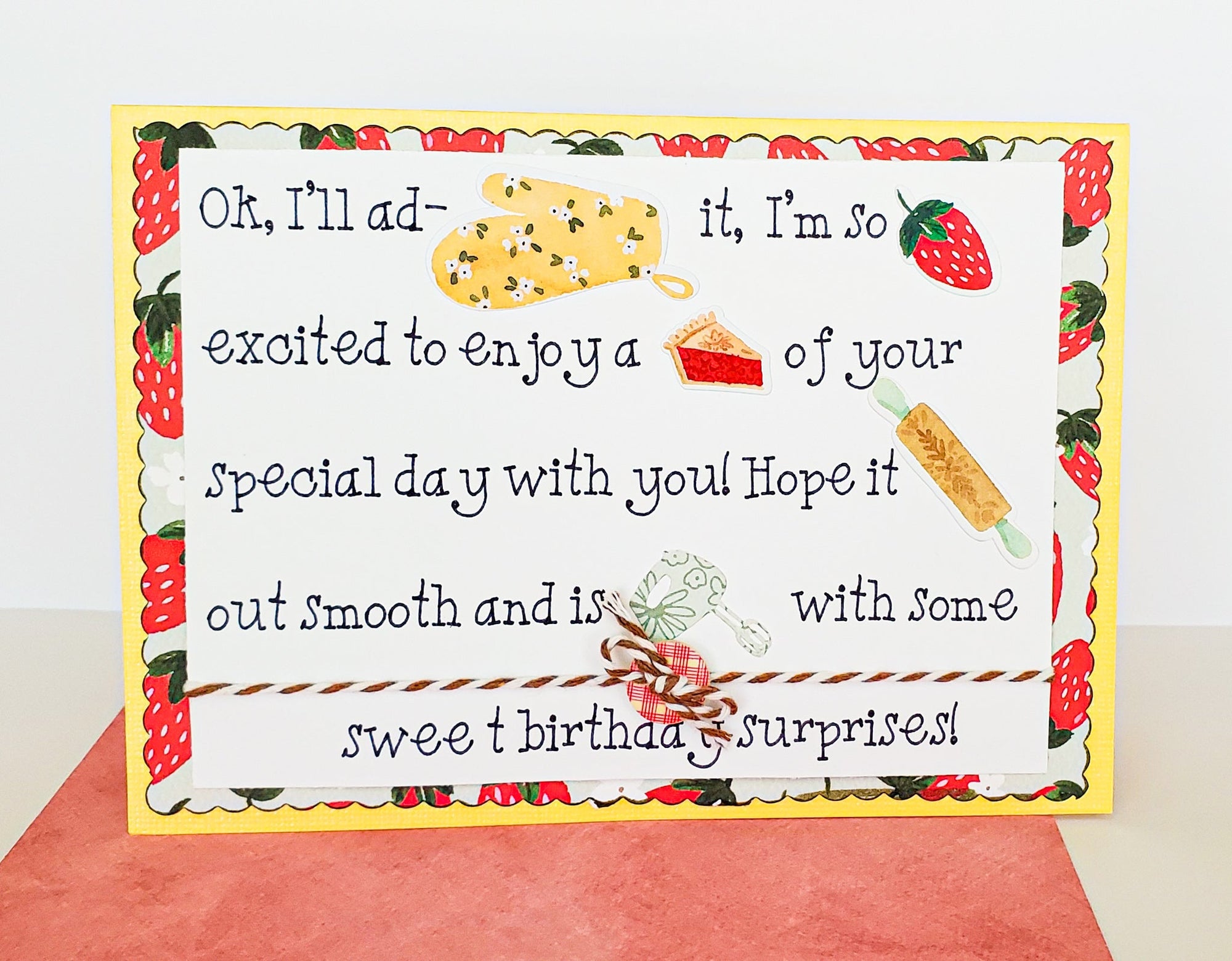 Baking Birthday Card - New Beginning Designs